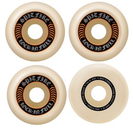 Spitfire Skateboard Wheels 55mm 99A F4 Lock In Full with Bronson Pro G3 Bearings