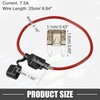 A ABSOPRO 7.5A Mini Blade Stye Fuse 12 AWG Fuse