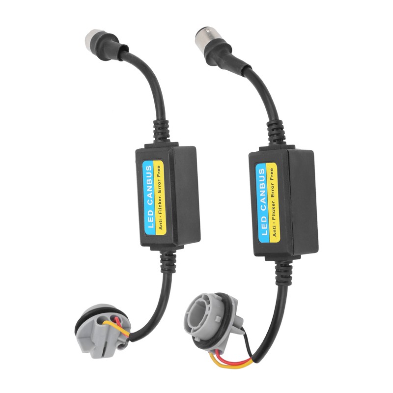 2pcs 1157 LED Decoder 5W 12-24V Load Resistor Flash Warning