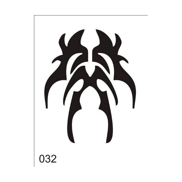 Airbrush Tatoo Stencil V032