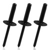 Zorveiio 100Pcs Black Aluminum Tri-Fold Exploding Pop Rivets 3/16 Large