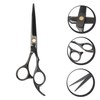Beavorty 2pcs Professional Barber Scissors Non Slip Hair Cutting Shears