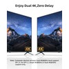 DisplayPort Splitter, 4K@60Hz DisplayPort to Dual displayPort Adapter, Display Port