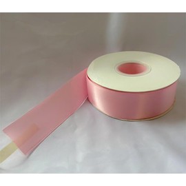 1.5" x 50 Yards Gift Square Single Face Polyester Satin Ribbon, Rose Pink Satin Ribbon for Crafts, Gift, Hair Bows, Wedding Party Decoration, Bow Making & Other Projects (Rose Pink)