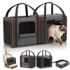 Cat Carrier Bag Large for Travel: 2-in-1 Cat Carrier Soft