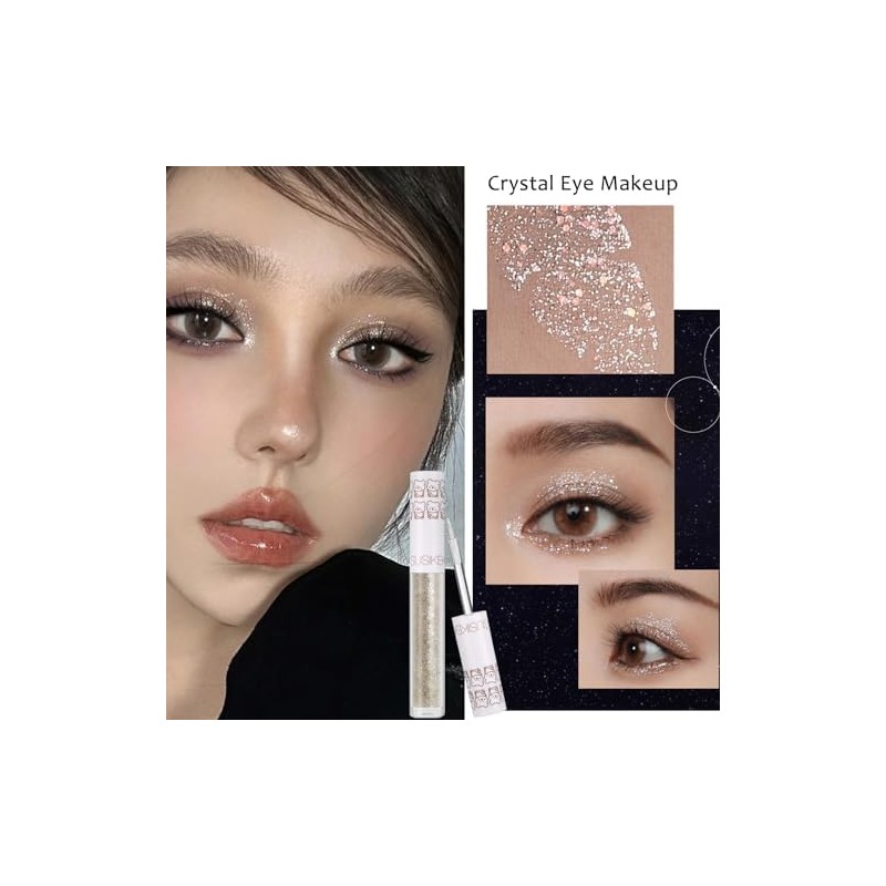 SUSIKEKI Set de Delineador de Ojos Líquido Con Purpurina para