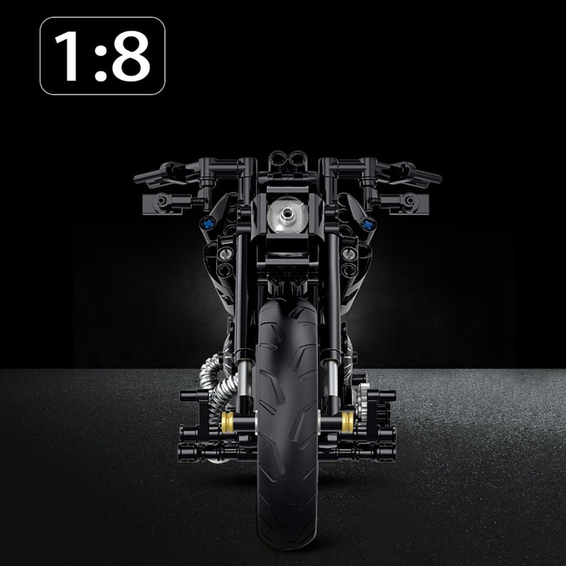 Technic Motorcycle Building Blocks, 586 Pieces Clamping Blocks Technology Super