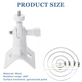 Pack of 2 Mast Mount Brackets, Universal Camera Mount for Eufy Cam/Arlo/Wyze, Adjustable Camera Mount for Indoor and Outdoor Camera, Mast Mount for Surveillance Camera and Solar Panel