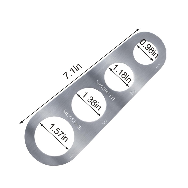 Stainless Steel Spaghetti Measurer Tool YQBOOM 2Pcs Pasta Portion Tool