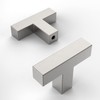 Amerdeco 10 Pack Brushed Satin Nickel Cabinet Knobs 2 Inch