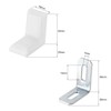 sourcing map 29mmx29mmx18mm Metal Plastic L Shaped Angle Bracket Shelf