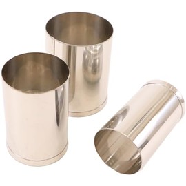 Kanda 075063 18-8 Stainless Steel Vegetable Cutting Die, Set of 3 Sizes, Round, Commercial Use