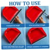 GLEAVI 4pcs Dustpan Rubber Lip Replacement Strips Easy to Install