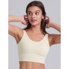 ABOCIW Sports Bras for Women Deep V Back Longline Sports