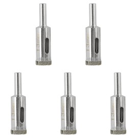 Jamiikury 1/2" / 13mm Diamond Drill Bit, Diamond Hole Saw, Glass Drill Bit, Tile Hole Saw Suitable for Ceramic Glass Tile Porcelain Marble (Pack of 5)