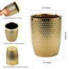 Modern Golden Small Trash Can Wastebasket, Garbage Container Bin for