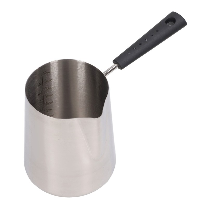 Coffee Milk Frothing Pitcher Cup 304 Stainless Steel Long Handle