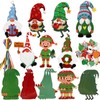 BOOMTOP Christmas Crafts Kits, 15 Pack Christmas Gnome Foam Stickers