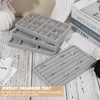12 Stück Schmuckaufbewahrung Schublade Schmucktabletts Schmuck Organize aus Samt mit
