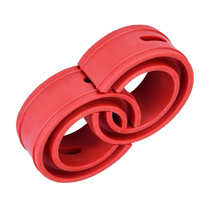 2pcs Red Car Shock Absorber, Car Spring Assistors Car Coil