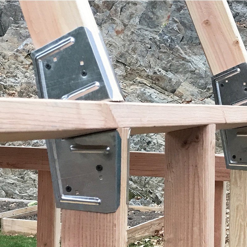 EZBUILDER 70188 Barn Style Shed Instant Framing Kit, 7'x8', Metal