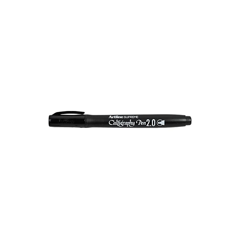 artline Supreme Calligraphy Pen Marker 2mm Tip - Black (Pack