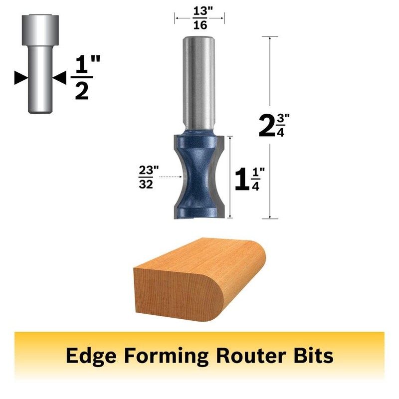 Bosch 84440M 23/32 in. x 1-1/4 in. Carbide Tipped Convex