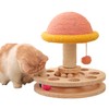 FelRelWel Cat Scratching Post with Hanging Ball,Cat Turntable Ball Toy,Cat