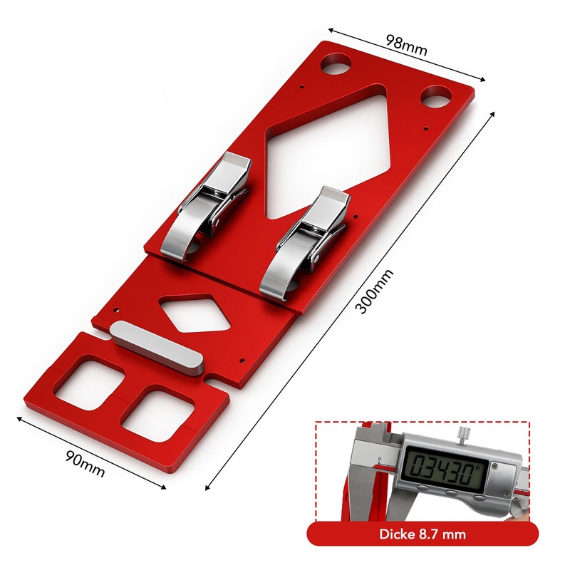 90° Guide Rail Angle Stop Aluminium: Precise Mitre Stop for