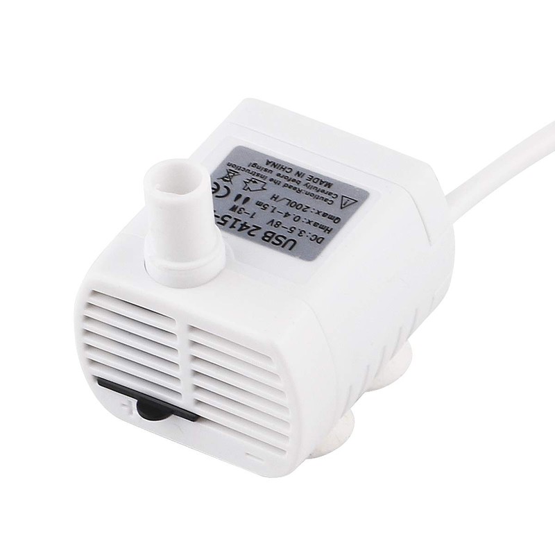 Driew 3W DC 3.5-8V USB Water Pump with Power Cord,