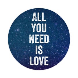 100pcs Words Quotes Round Stickers All You Need is Love Label Stickers Decals for Card Envelopes Seals Boxes Holiday Xmas Gifts Bags Packaging Party Supplies Decoration 3in