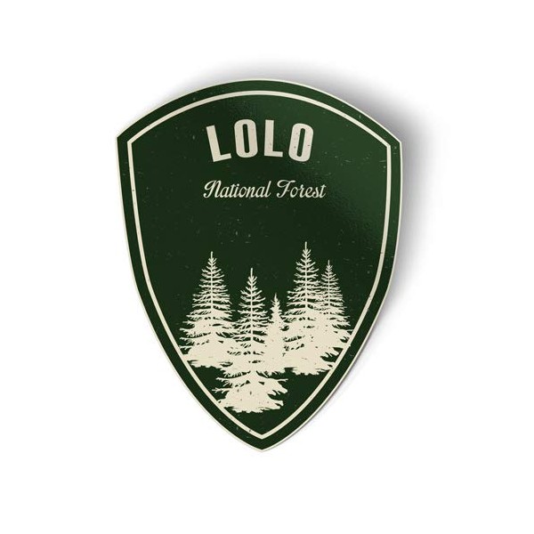 Squiddy Lolo National Forest Green - Vinyl Sticker for Car,