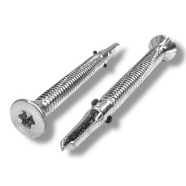 BCP Fasteners 1/4 x 2-3/4" Reamer Tek Torx/Star Head Self-Drilling Wood to Metal Screws - Tek Screws for Flatbeds, Trailer Decks, or for Fastening Wood to Steel - T-27 Torx - 100 Qty – BCP1225