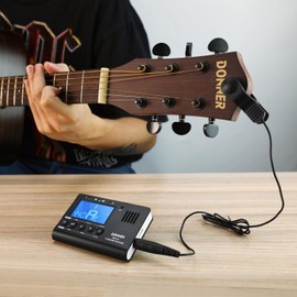 Donner Digital Metronome Tuner Tone Generator 3 in 1 for Guitar/Piano/Trumpet/Chromatic Instruments DMT-01