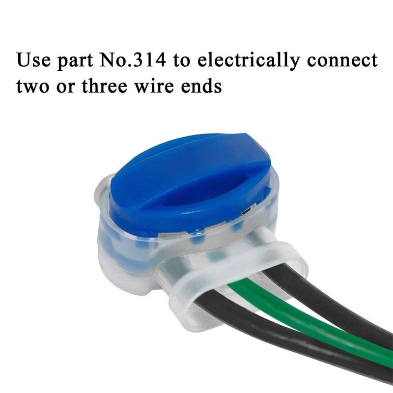 Wire Connector Terminals, 20 Pack 3 Wire Gel Filled Self