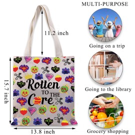 BDPWSS Villain Tote Bag Villain Witchy Fan Gift Rotten To The Core Travel Pouch Villain Queen Fan Gift Poison Bottles Handbag (Rotten to Core TG)