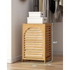 Laundry Hamper, 22.5 Gallon (85L) Bamboo Wood Clothes Laundry Basket