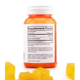 True Nests Saffron Gummies – Vegan & Non-GMO, Premium Saffron Extract, Delicious Herbal Flavor, Supports Mood, Focus, and Energy Vitality, Perfect for Daily Wellness, 60 Count