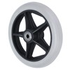 Wheelchair Wheels, Wheelchair Caster Wheels, Rubber PU Walker Casters, 6