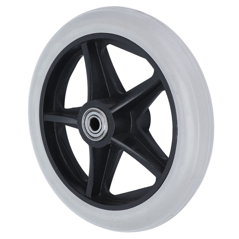 Wheelchair Wheels, Wheelchair Caster Wheels, Rubber PU Walker Casters, 6