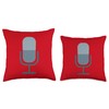 Studio Microphone Throw Pillow