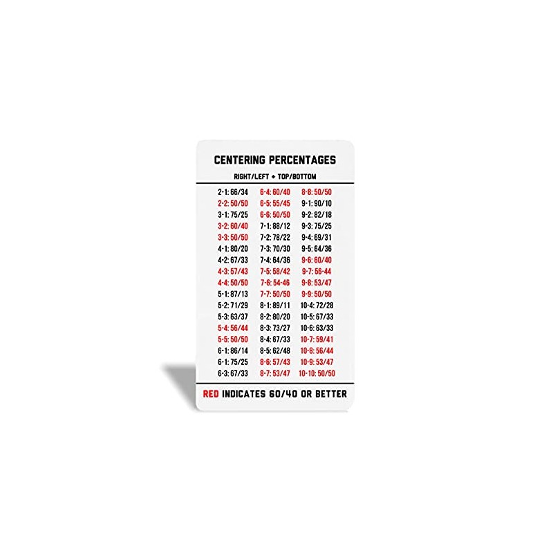 Legends Card Grading Centering Tool by Envy Born Games |