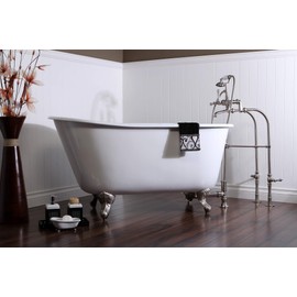 Kingston Brass CC2081 Vintage Claw Foot Tub Drain Come with Lift and Turn, 27-5/8-Inch, Polished Chrome