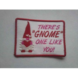 EmbroideryByZevotek Valentines Day Garden Gnome Funny Valentines Day  Iron On Patch Sew on Patch