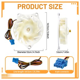 Nuevo motor de ventilador evaporador de refrigerador EAU64824806, repuesto para refrigerador LG, DC12V 1A, accesorios de motor de ventilador de refrigerador, repuesto Z40E12MS1A0-57K06