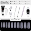 Poly Gel Nail Kit - Clear Builder Nail Gel Set