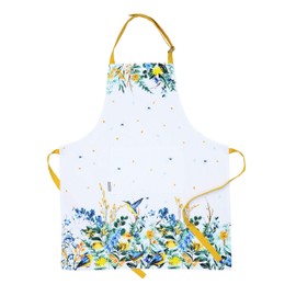 AMOUR INFINI Aprons for Women Adjustable Strap with Waist Ties Apron for Baking, Cooking, Gardening Aprons with Pocket Spring Apron Thanksgiving, Christmas Decorations (Wild Meadows- 27.5 x 33 Inches)