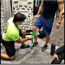 SMRtools.com NON LATEX Stretching band compression strap for mobility Voodoo floss 2 levels - Green