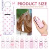 Ctosree 20 Pcs Coquette Pink Bow Lipstick Holder Keychain Bulk