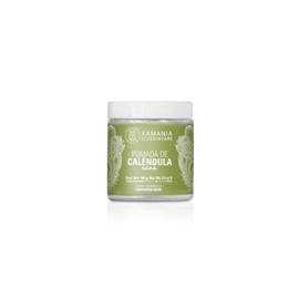 XAMANIA Pomada Cicatrizante con Caléndula, Cacao & Karité. Crema para Quemaduras, Eczema, Rozaduras, Tatuajes, Estrías y Cuidado de la Piel Seca. 100 